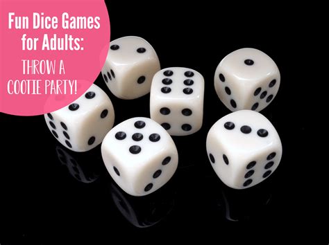 dice games  adults   throw  cootie party crazy  projects