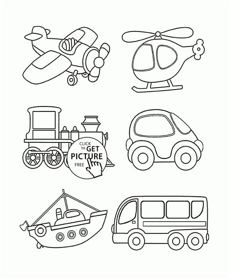 printable transportation coloring pages  getcoloringscom