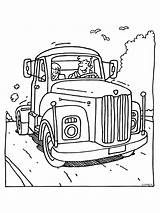 Kleurplaten Truck Vrachtauto Vrachtwagen Zand Aanhanger Bestelcode Titel Bron Categorie sketch template