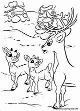 Coloring Rudolph Pages Reindeer Red Nosed Rudolf Book Color Coloriage Books Printable Getcolorings Info Christmas Colouring Choose Board Print sketch template