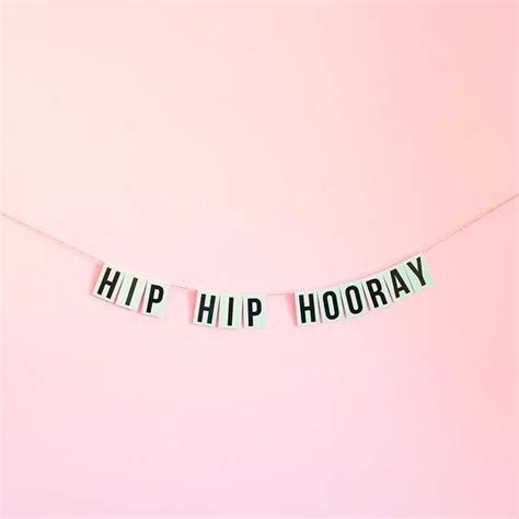 Hip Hip Hooray Banner Party Goodies Spring Break Luau Party