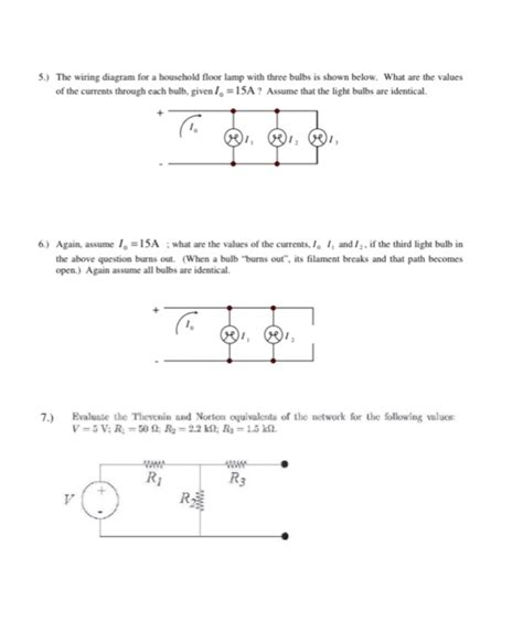 solved  wiring diagram   household floor lamp  cheggcom