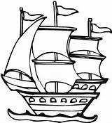 Columbus Fleet Pinta Ships Netart Colouring Clipartmag sketch template