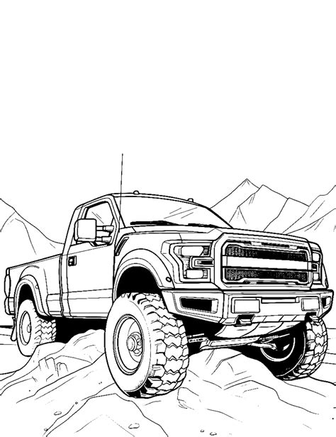 truck coloring pages  printable sheets