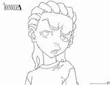 Boondocks Riley Freeman Huey Name sketch template