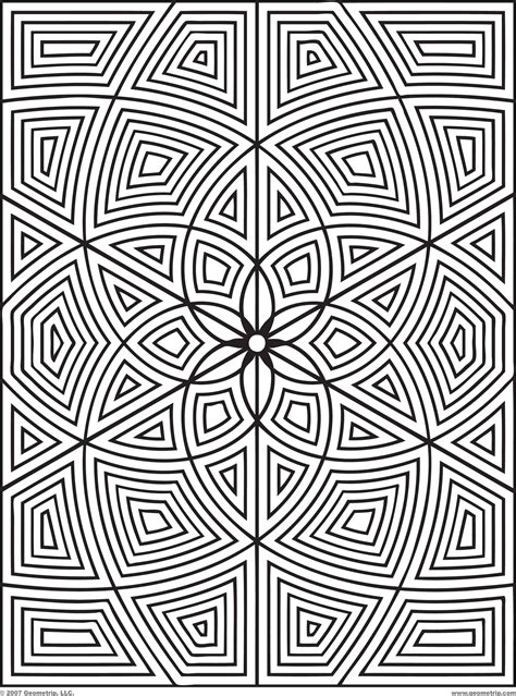 geometric coloring pages  adults coloring home