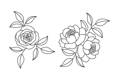 flower  drawing vector art icons  graphics