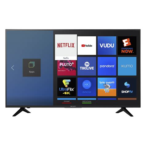 refurbished sharp  class  ultra hd p hdr smart led tv lc