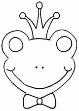 Para Colorear Coloring Pages Sapo Mask Rey Frog King sketch template