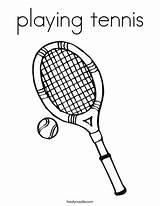 Coloring Tennis Playing Ball Play Ace Login Pages Favorites Add Twistynoodle Racket Noodle Let sketch template