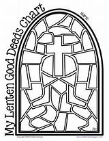 Good Deeds Glass Lenten Stained Chart Coloring Pages Teacherspayteachers 1k Followers Kindergarten Choose Board sketch template