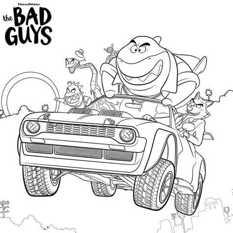 printable  bad guys coloring page coloring pages