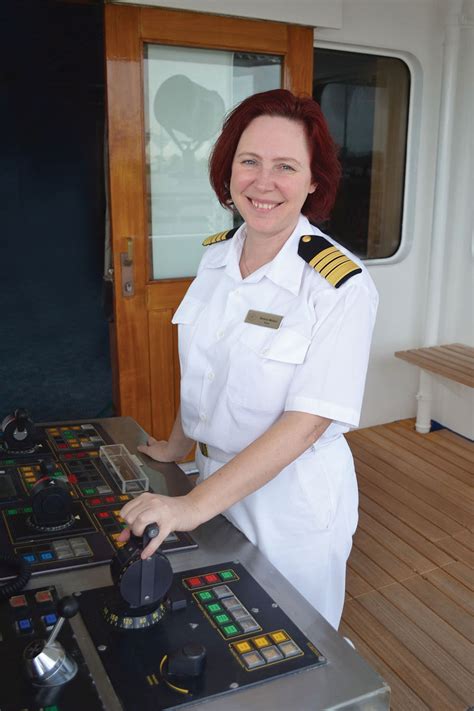 woman captain  launch  brand  ocean cruise ship
