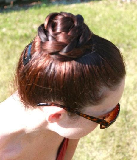 tutorial braided top knot paperblog