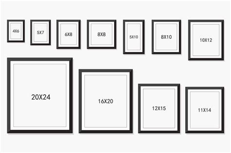 sizes  picture frames