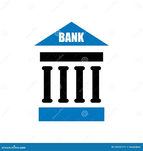 bank icon vector sign  symbol isolated  white background bank logo concept stock vector
