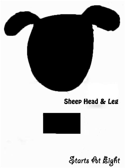 fun sheep template  preschool number  crafts preschoolers