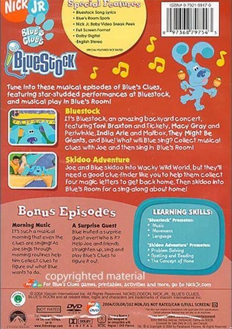 blues clues bluestock dvd  dvd empire