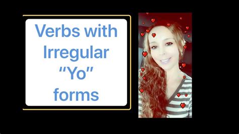 verbs  irregular yo forms span  youtube