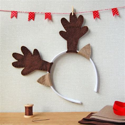 reindeer antlers craft kit  claraandmacy  etsy