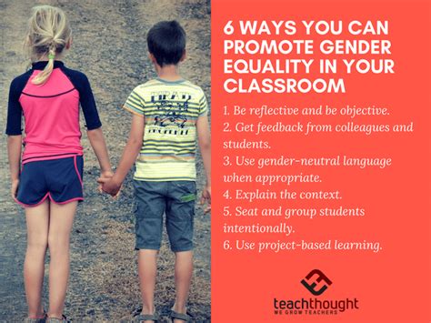 6 ways you can promote gender equality in your classroom