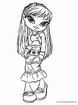 Bratz Coloring Pages Cartoon Color Printable Character Sheets Kids Characters Sheet Book Found Cartoons Cartoonwatcher Back sketch template
