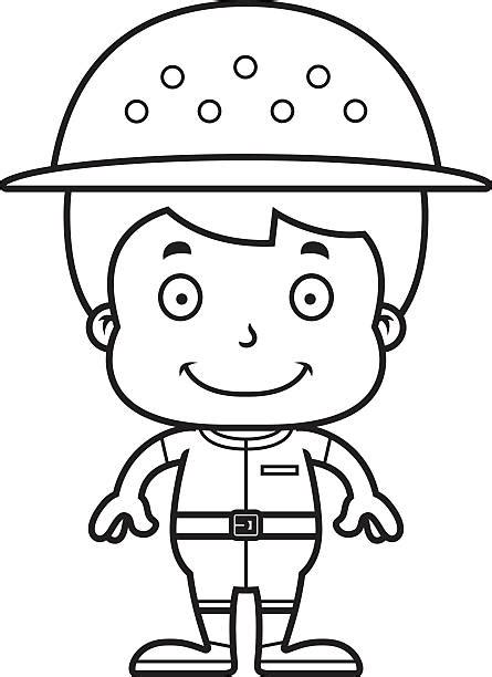 royalty  cartoon smiling zookeeper boy clip art vector images