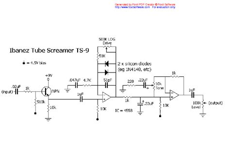ts tube screamer schematic