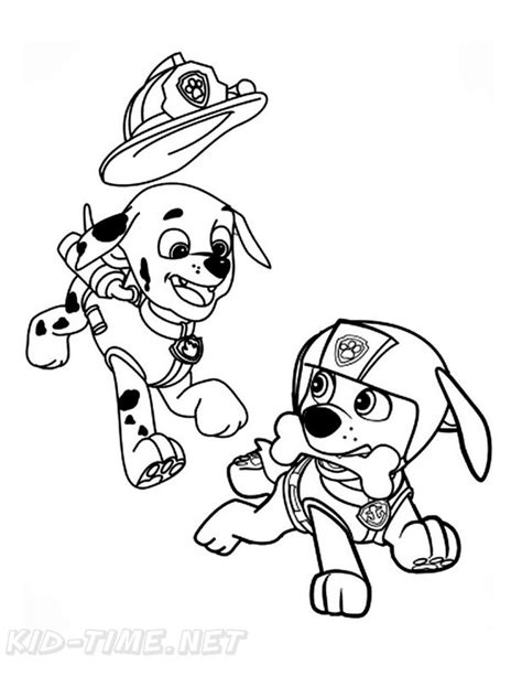 zuma paw patrol coloring book page coloring home