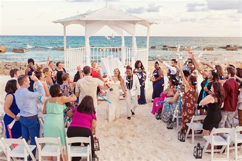 Outdoor Riviera Maya White And Navy Beach Wedding Equally Wed