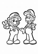 Coloring Pages Bros Super Mario Smash Getcolorings Books sketch template