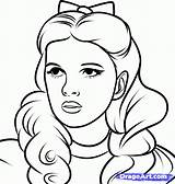 Judy Garland Coloring Drawing Wizard Oz Pages Choose Board sketch template