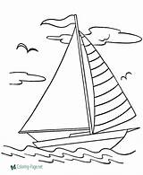 Coloring Boat Pages Boats Printable Color Below Click sketch template