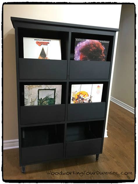 vinyl record cabinet storage woodworkingdummies