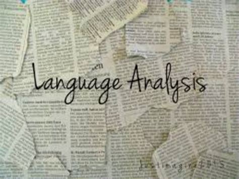 language paper  question  language analysis teaching resources