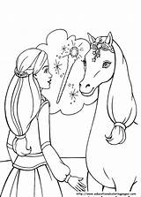 Barbie Pegasus Magic Coloring Pages Printable sketch template