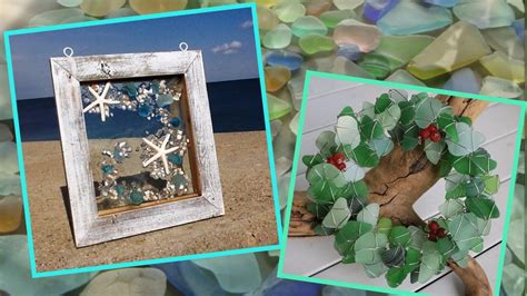 Sea Glass Crafts Ideas Decorating With Sea Glass Youtube
