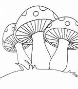 Mushroom Coloring Pages Mushrooms Printable Cute Drawing Champignon Para Colorear Line Dessin Dibujos Color Coloriage Hongos Imagenes Colorier Sheets Calabazas sketch template
