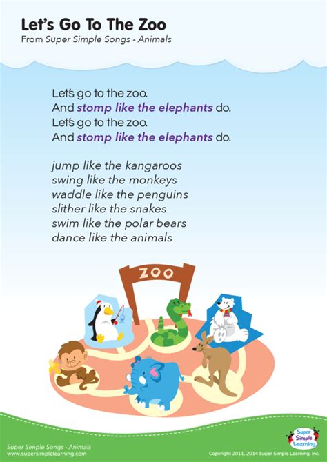 teach child   read zoo phonics song lyrics