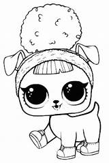 Lol Pets Coloring Colouring Pages Hoops Dogg Surprise Pet Dolls Printable Scribblefun Animal Print Unicorn Kitty Kids Printables Christmas Choose sketch template