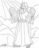 Moses Commandments Moisés Mandamentos sketch template