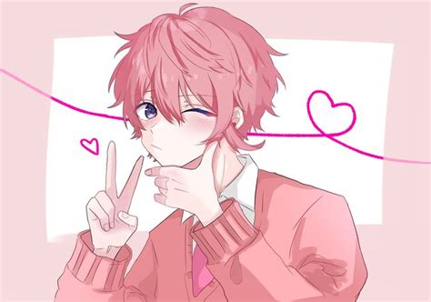 twitter pink hair anime cute anime boy handsome anime guys