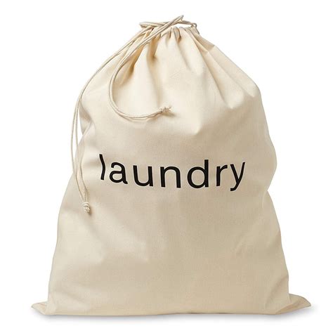 fabbpro cotton canvas cloth fabric laundry bag stylish portable natural biodegradable