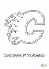 Nhl Flames Calgary Blackhawks Lnh Colouring Hurricanes Supercoloring Bruins sketch template
