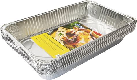 amazoncom ehomeaz aluminum foil pans full size disposable  pack      kitchen dining