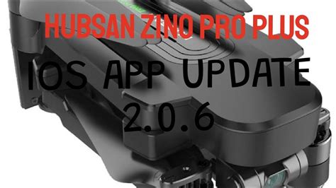 iso app update hubsan zino pro  youtube