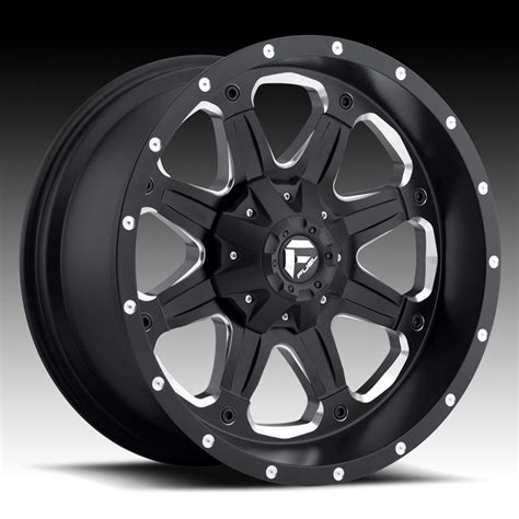 fuel boost  matte black milled truck wheels rims fuel pc custom wheels express