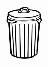 Garbage Basurero Basura Bote Trash Pail Trashcan Clipground Bins Cliparts sketch template