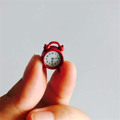 dollhouse miniature alarm clock tiny  haves
