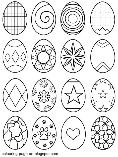 easter egg drawing  colour  getdrawings